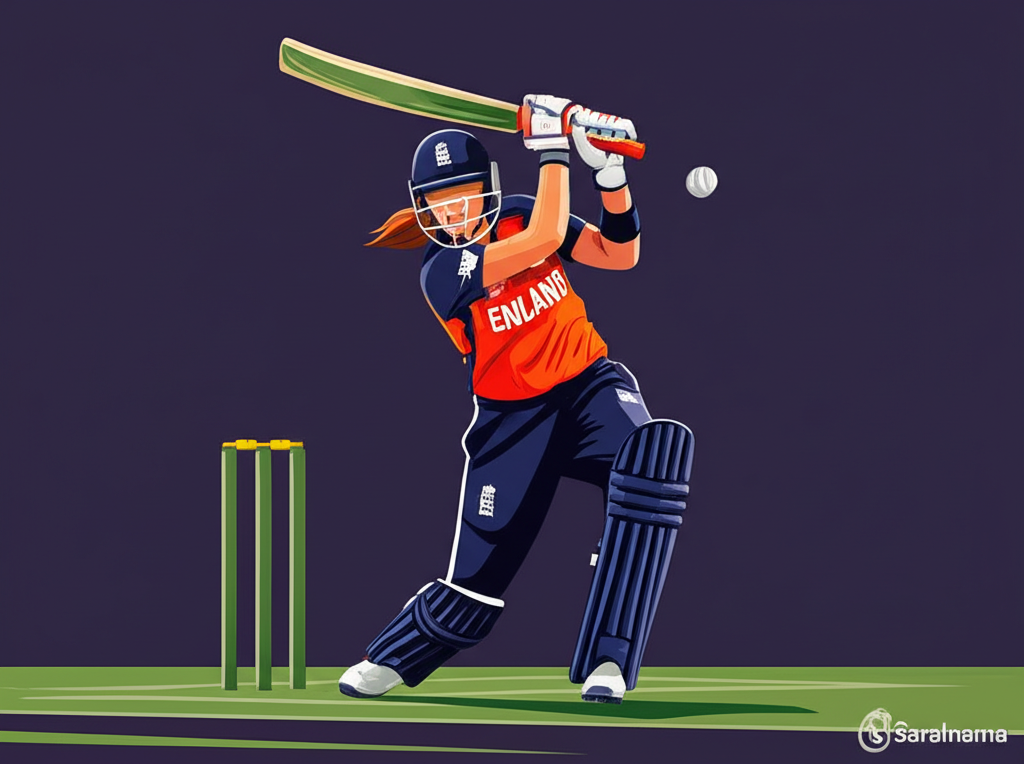 Nat Sciver-Brunt Scores 52 Off 29 in England Women's Cricket Match
