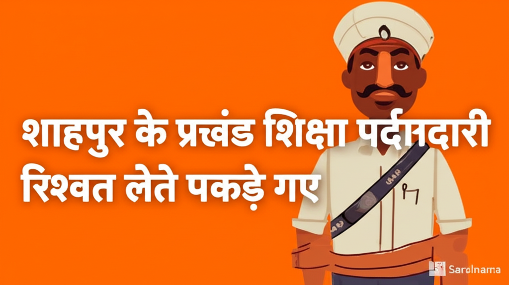शाहपुर के प्रखंड शिक्षा पदाधिकारी रिश्वत लेते पकड़े गए