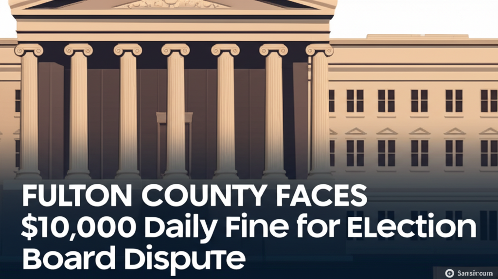 Fulton County Faces $10,000 Daily Fine for Election Board Dispute