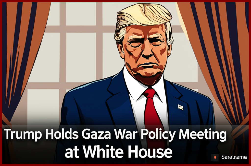 Trump Holds Gaza War Policy Meeting at White House