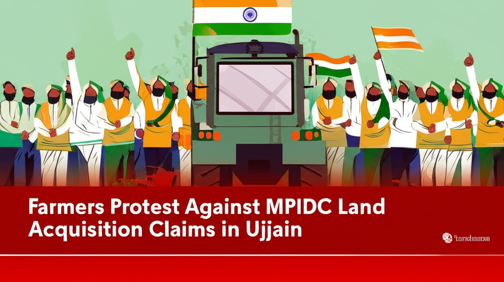 Farmers Protest Against MPIDC Land Acquisition Claims in Ujjain