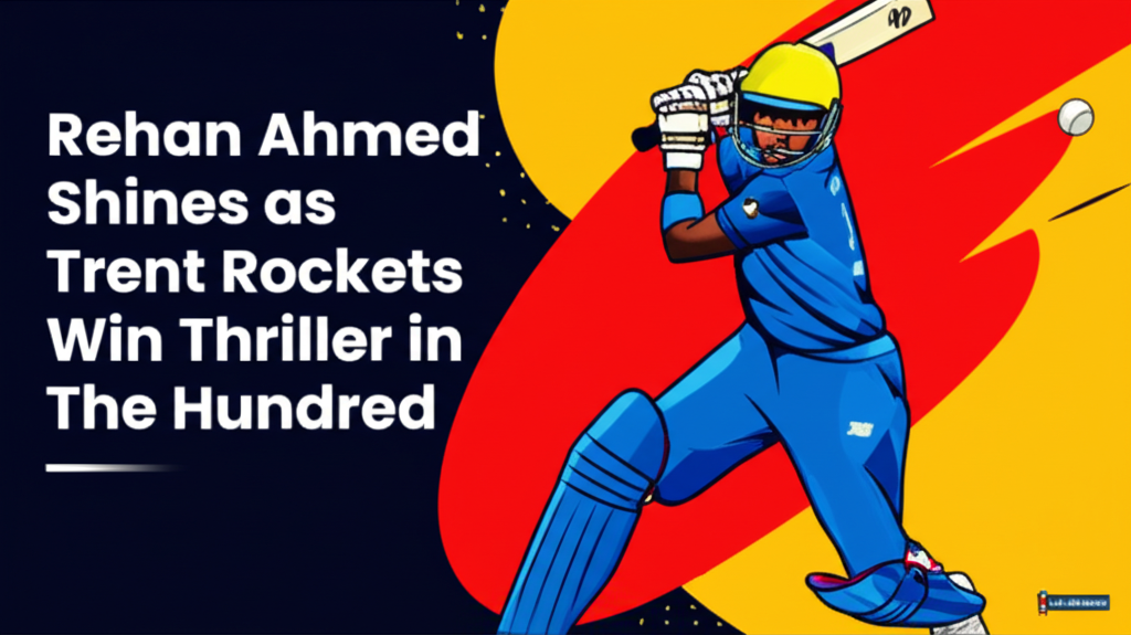 Rehan Ahmed Shines as Trent Rockets Win Thriller in The Hundred