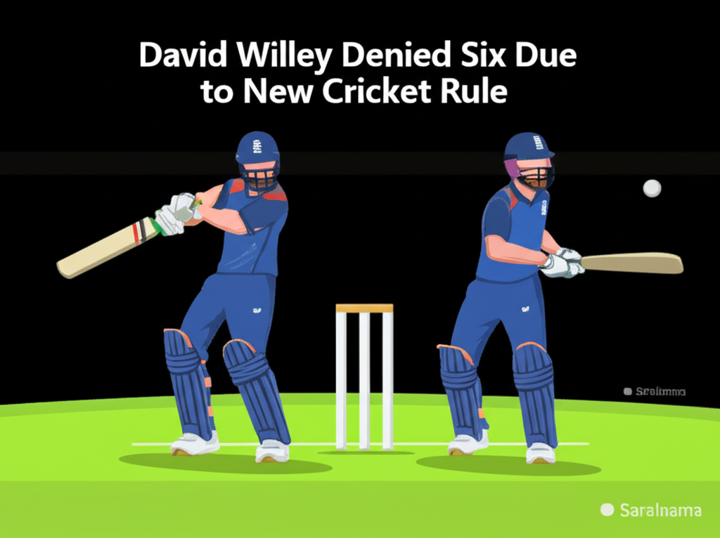 David Willey Denied Six Due to New Cricket Rule