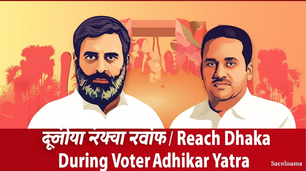 Rahul Gandhi and Tejashwi Yadav Reach Dhaka During Voter Adhikar Yatra