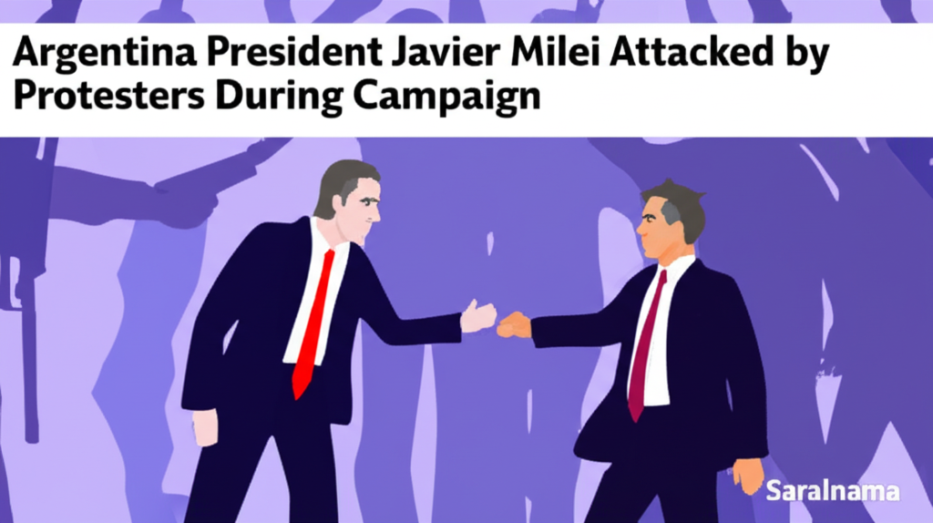 Argentina President Javier Milei Attacked by Protesters During Campaign