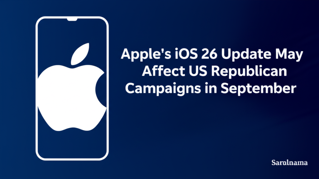 Apple’s iOS 26 Update May Affect US Republican Campaigns in September