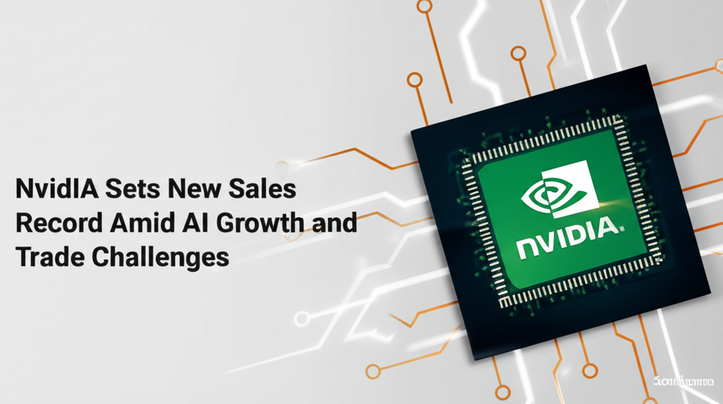 Nvidia Sets New Sales Record Amid AI Growth and Trade Challenges