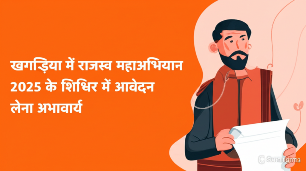 खगड़िया में राजस्व महाअभियान 2025 के शिविर में आवेदन लेना अनिवार्य