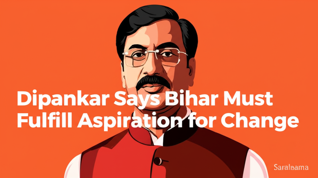 Dipankar Says Bihar Must Fulfill Aspiration for Change
