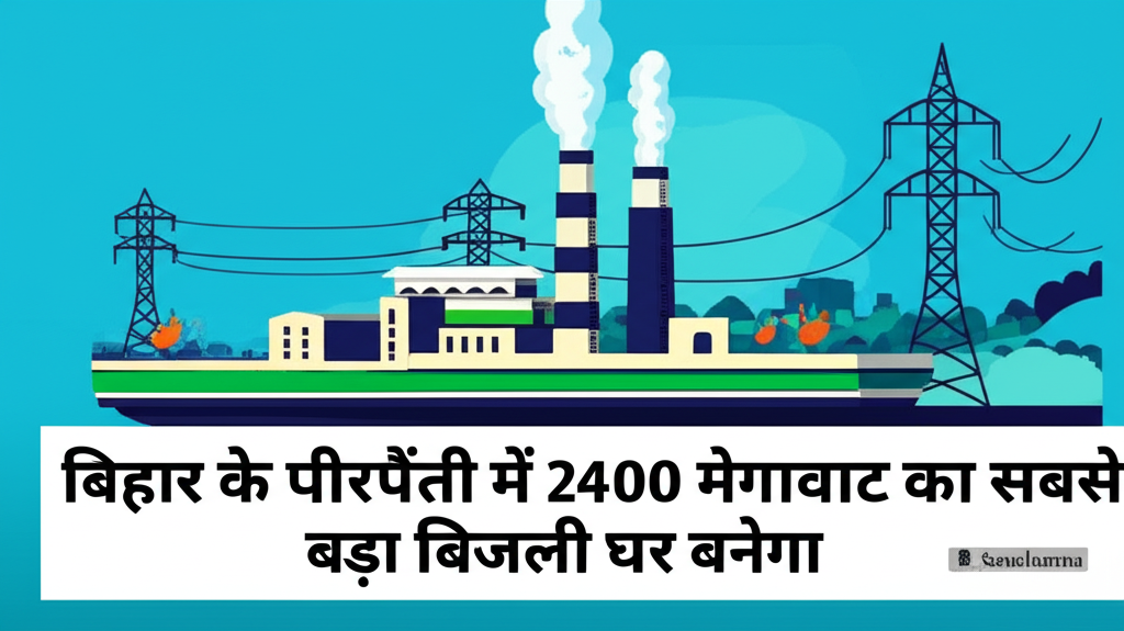 बिहार के पीरपैंती में 2400 मेगावाट का सबसे बड़ा बिजली घर बनेगा