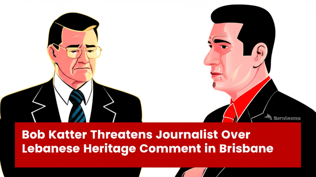 Bob Katter Threatens Journalist Over Lebanese Heritage Comment in Brisbane