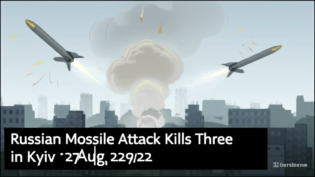 Russian Missile Attack Kills Three in Kyiv on 27 Aug 2025