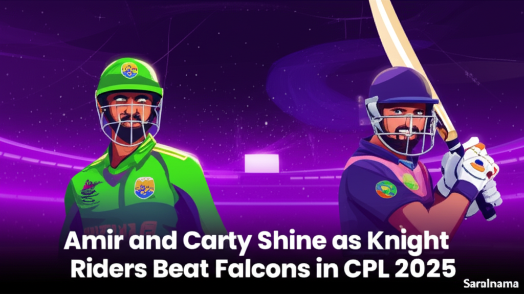 Amir and Carty Shine as Knight Riders Beat Falcons in CPL 2025