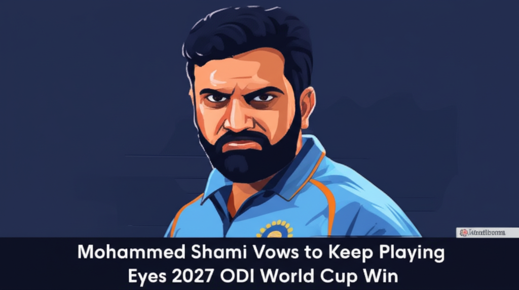 Mohammed Shami Vows to Keep Playing, Eyes 2027 ODI World Cup Win