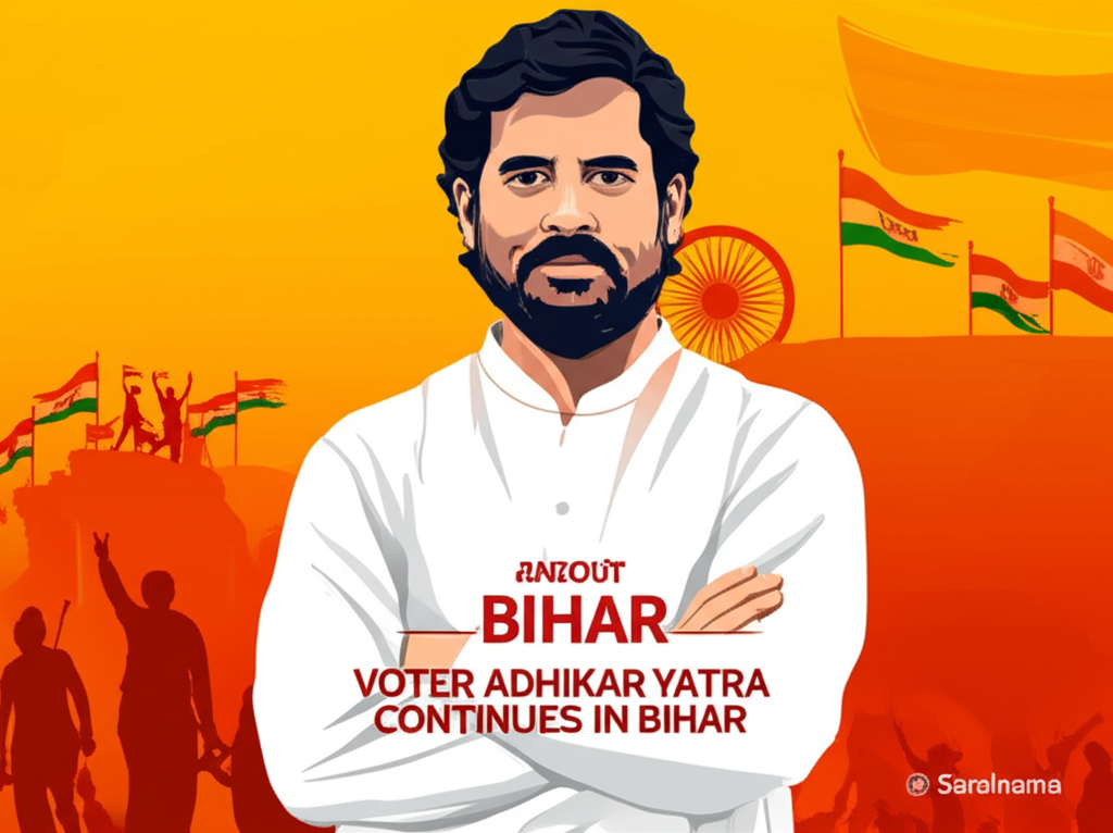 Rahul Gandhi's Voter Adhikar Yatra Continues in Bihar