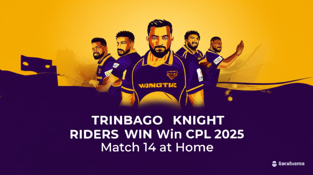Trinbago Knight Riders Win CPL 2025 Match 14 at Home