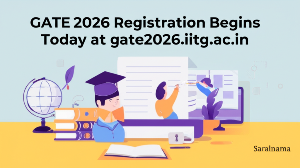 GATE 2026 Registration Begins Today at gate2026.iitg.ac.in