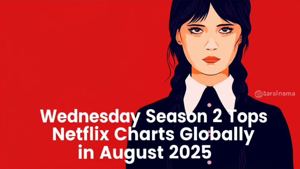 Wednesday Season 2 Tops Netflix Charts Globally in August 2025