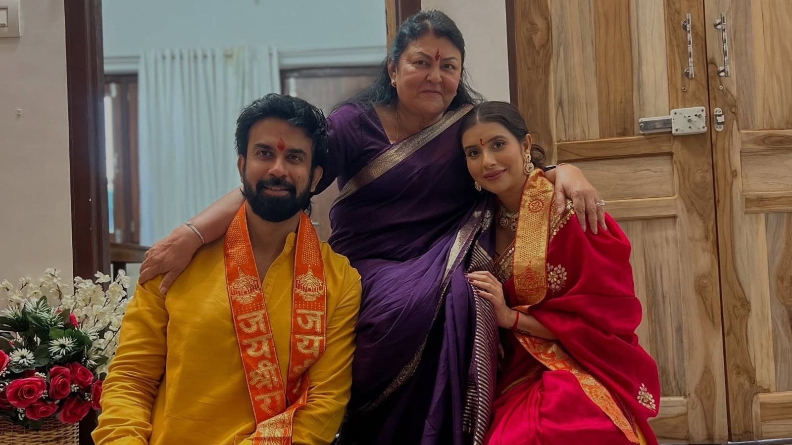 Charu Asopa, Ex-Husband Rajeev Sen Celebrate Ganesh Chaturthi in Bikaner