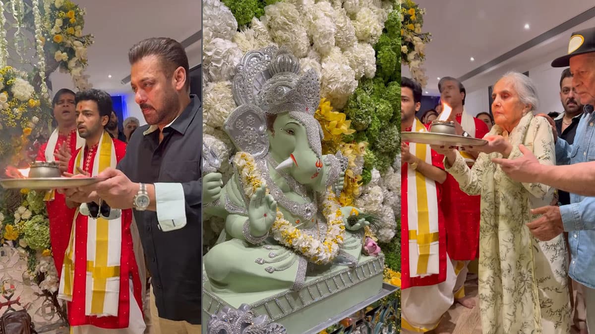Ganesh Chaturthi 2025: Salman Khan Performs Aarti With Family