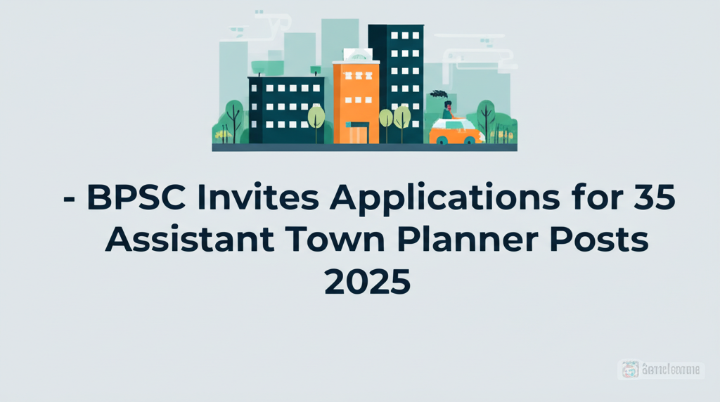 BPSC Invites Applications for 35 Assistant Town Planner Posts 2025