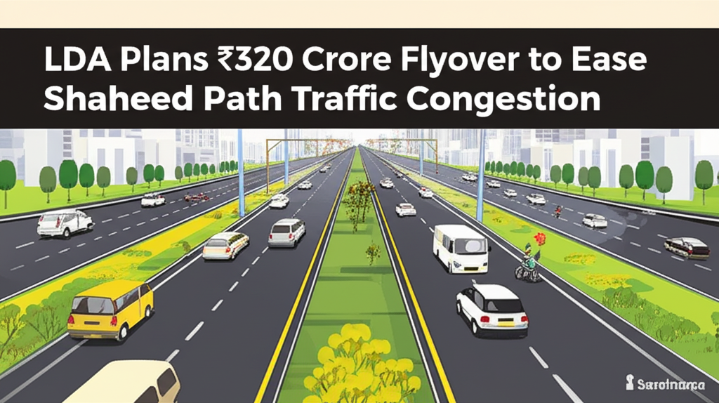 LDA Plans ₹320 Crore Flyover to Ease Shaheed Path Traffic Congestion