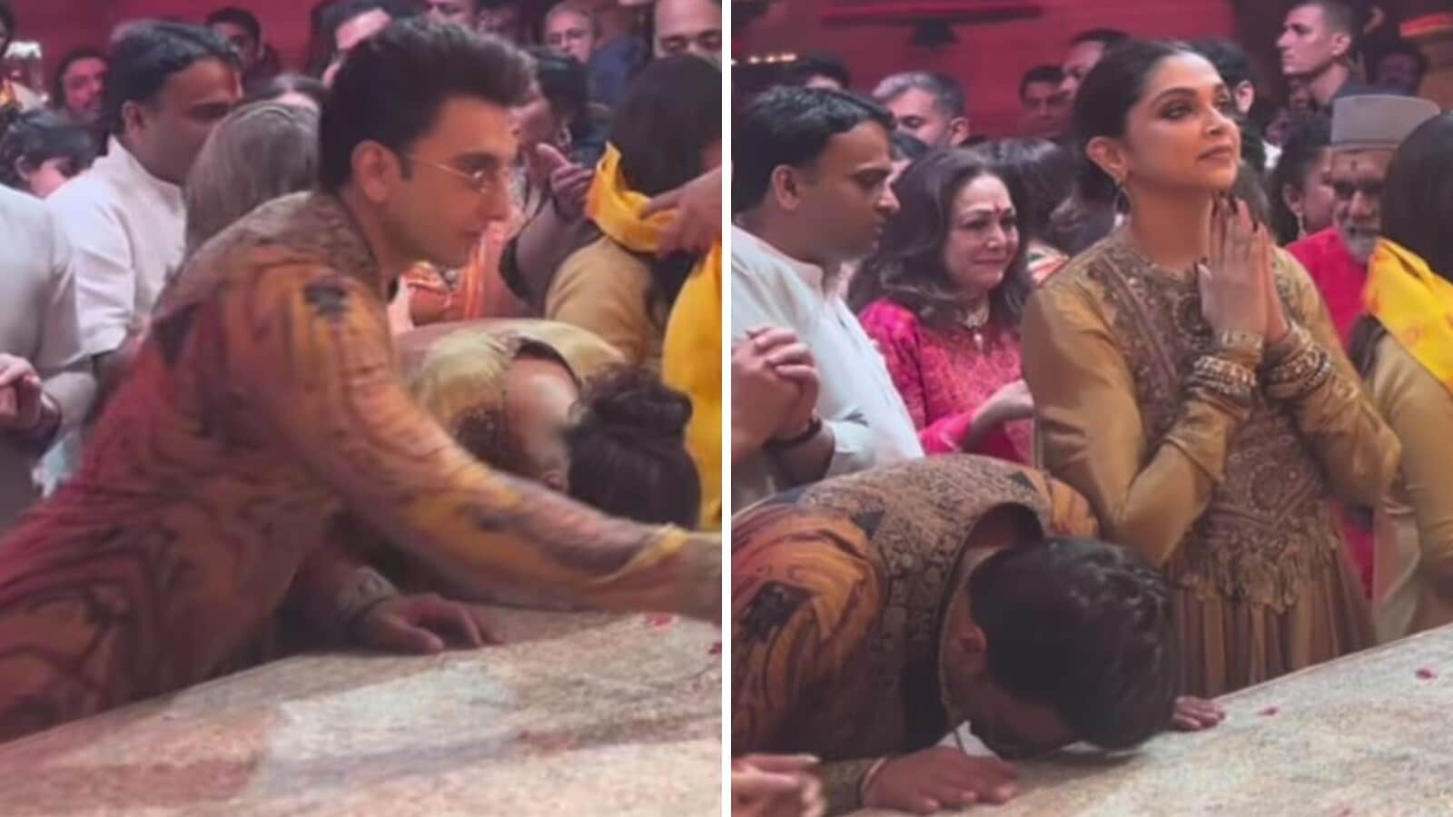 Ranveer Singh Clean-Shaven At Ganpati Darshan With Deepika Padukone