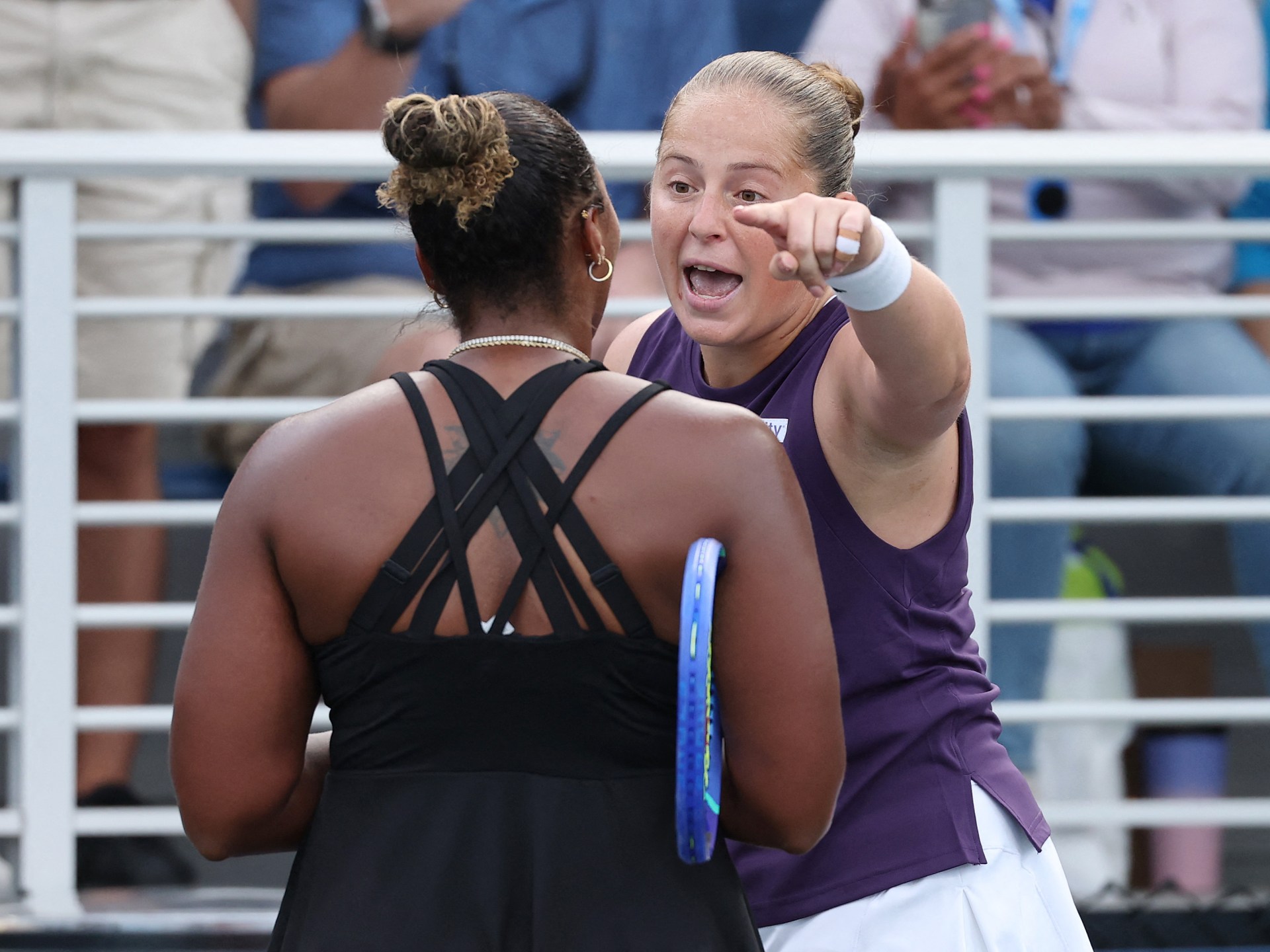 Ostapenko Angrily Confronts Townsend After US Open Match