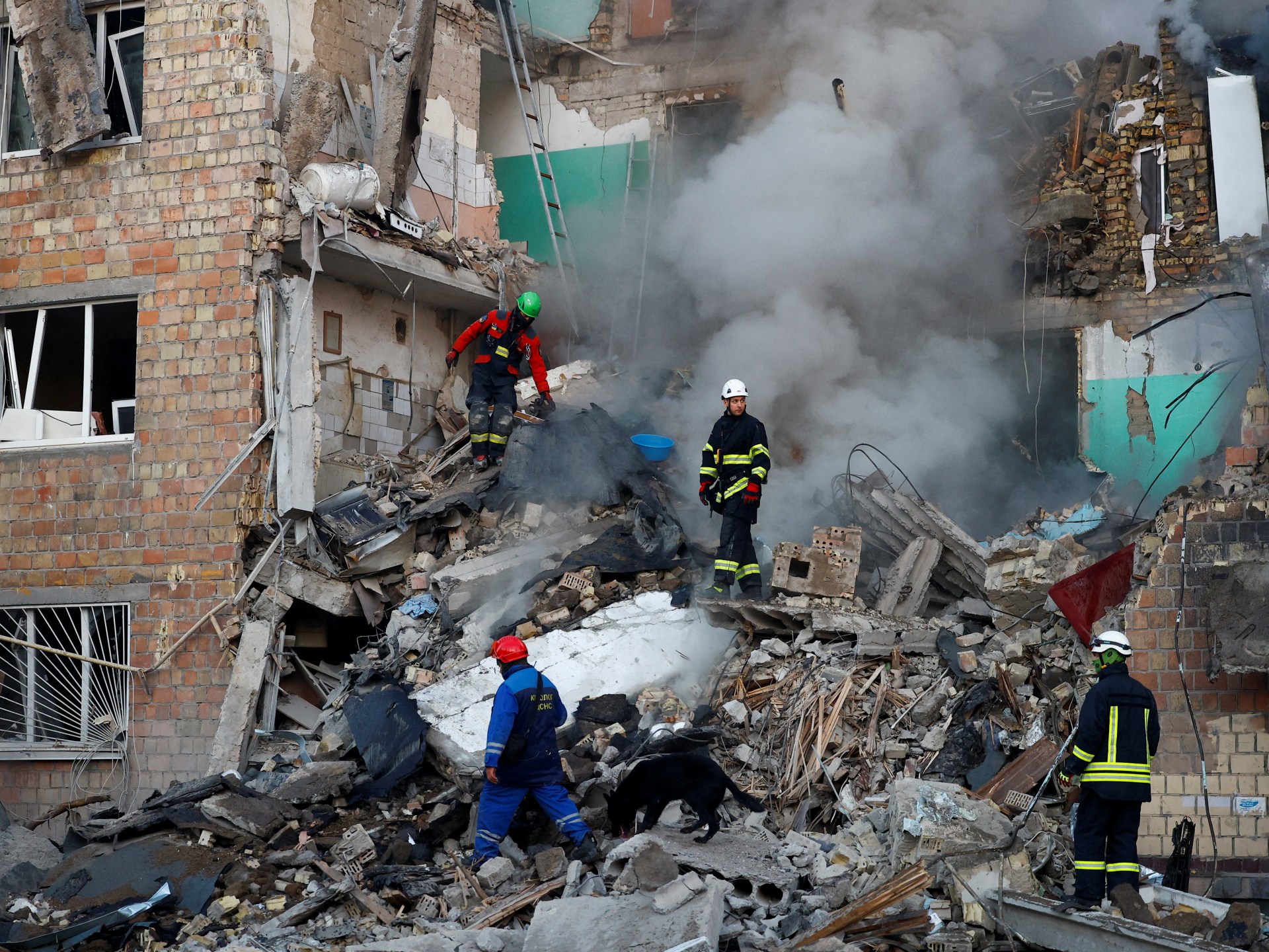 Photos: Several killed, dozens wounded in Russian attack on Kyiv