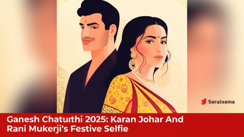 Ganesh Chaturthi 2025: Karan Johar And Rani Mukerji's Festive Selfie