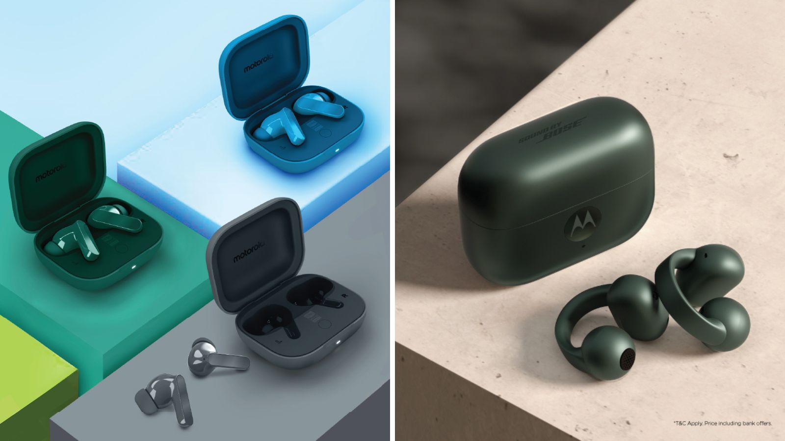 Motorola Launches Moto Buds LOOP and BASS Earbuds in India