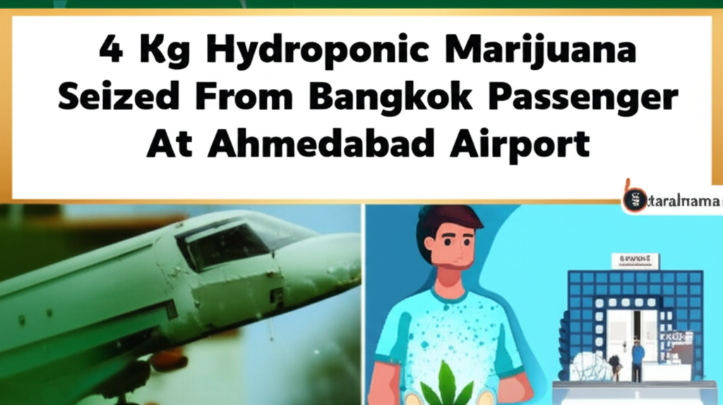 4 Kg Hydroponic Marijuana Seized From Bangkok Passenger At Ahmedabad Airport