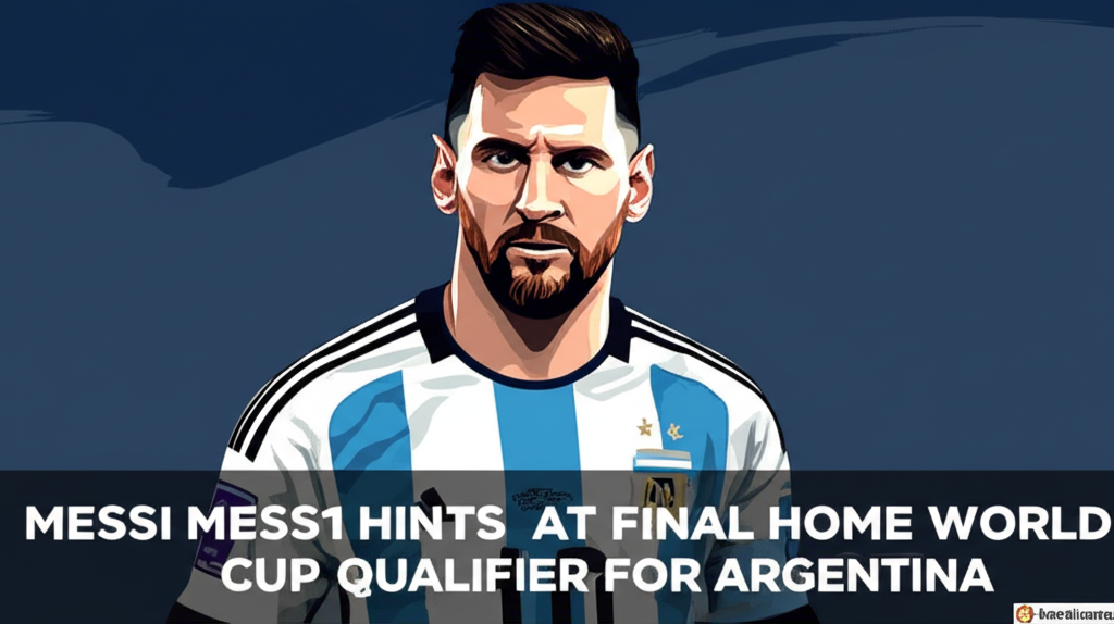 Lionel Messi Hints at Final Home World Cup Qualifier for Argentina
