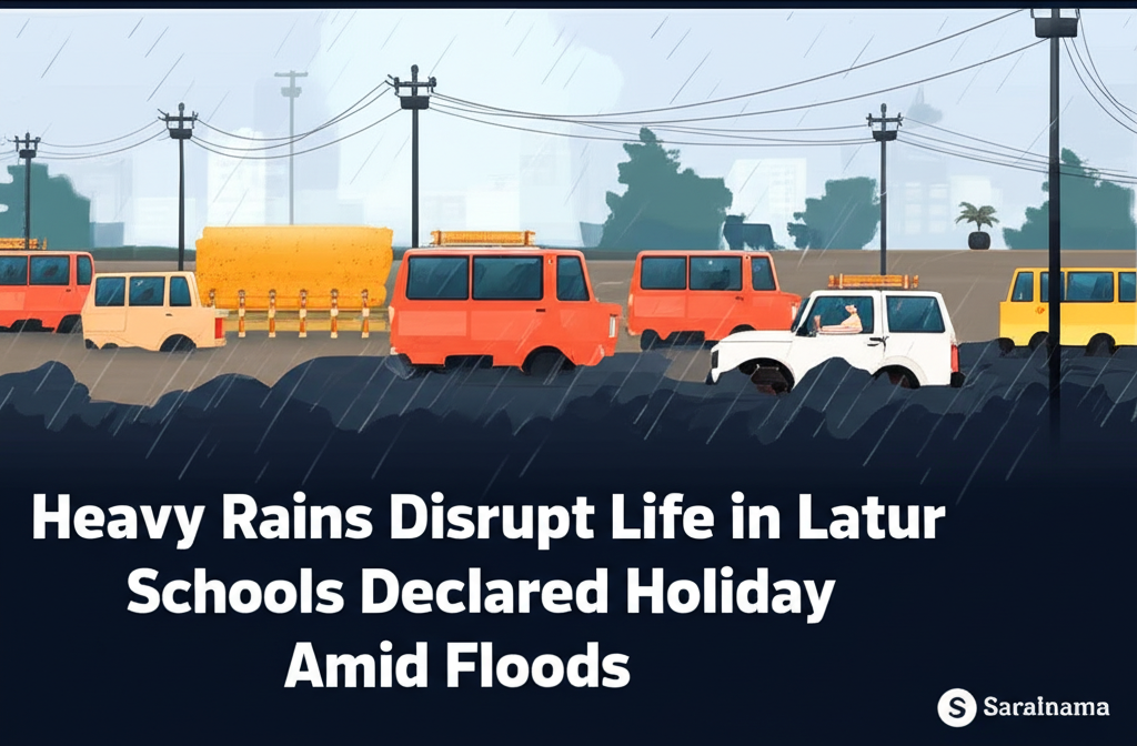 Heavy Rains Disrupt Life in Latur; Schools Declared Holiday Amid Floods