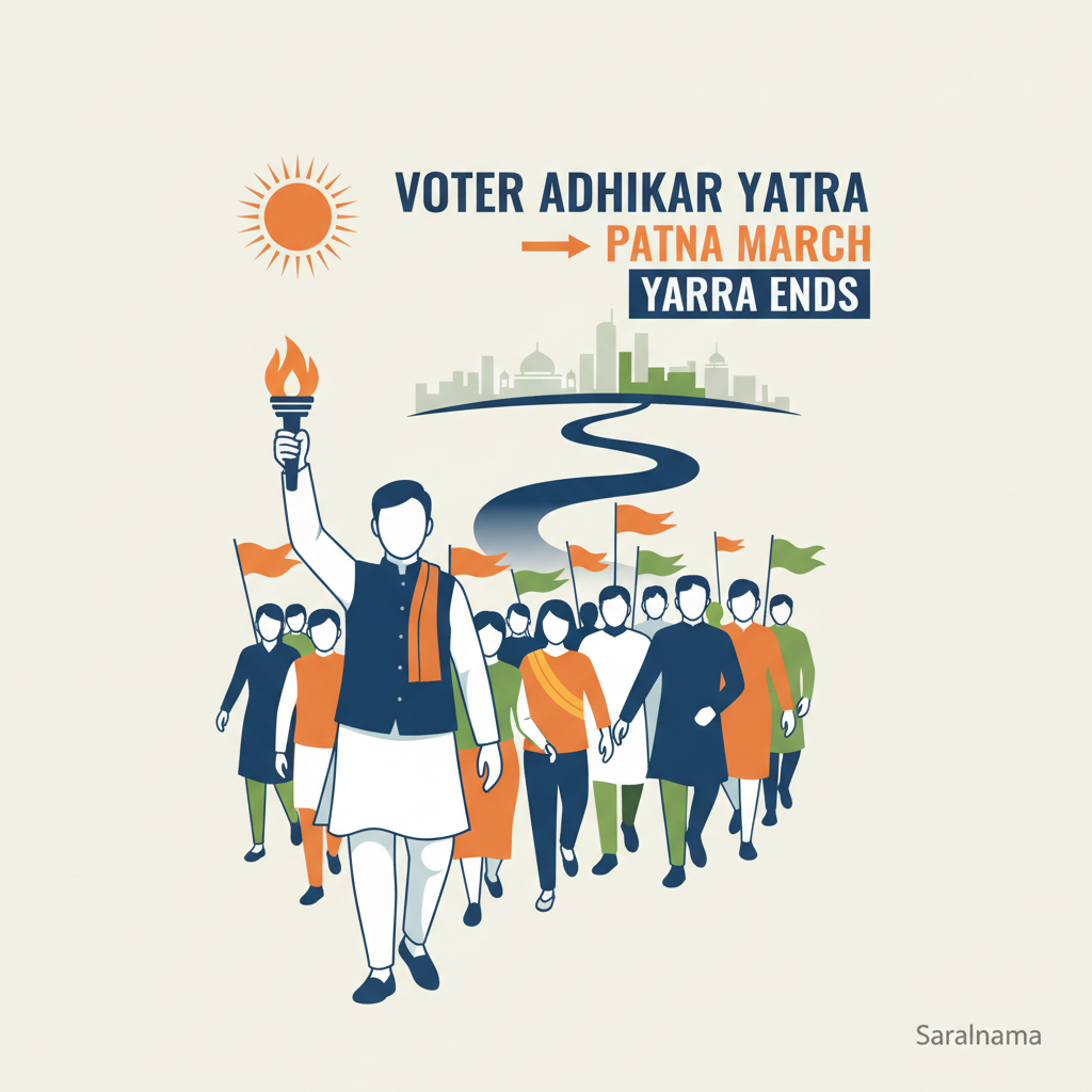 Rahul Gandhi's Voter Adhikar Yatra Ends With Patna March