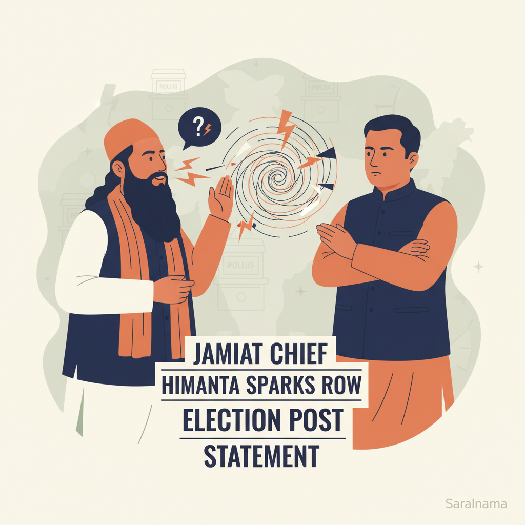 Jamiat Chief Arshad Madani Sparks Row Over Himanta Biswa Sarma