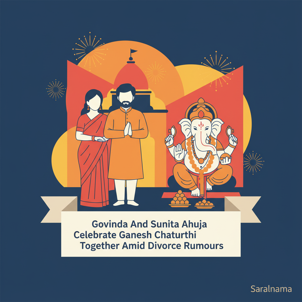 Govinda And Sunita Ahuja Celebrate Ganesh Chaturthi Together Amid Divorce Rumours