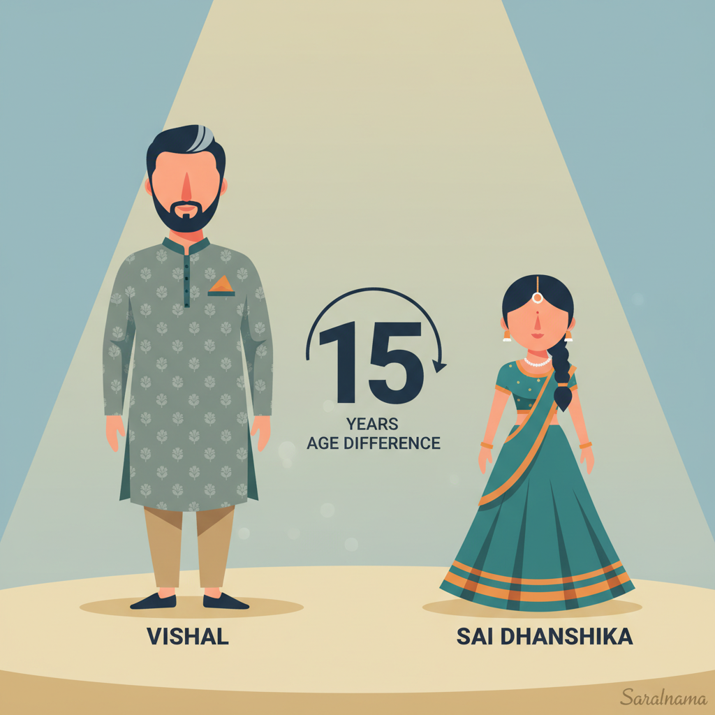 Age Difference Between Vishal And Sai Dhanshika Revealed