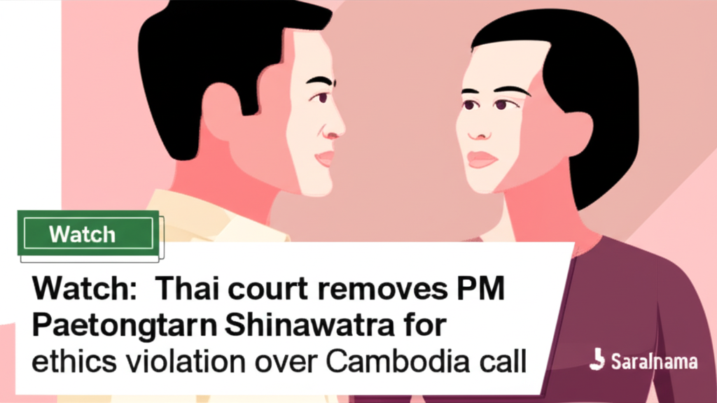 Watch: Thai court removes PM Paetongtarn Shinawatra for ethics violation over Cambodia call