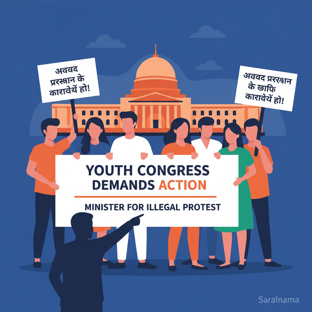 Youth Congress Demands Action Against Minister for Illegal Protest