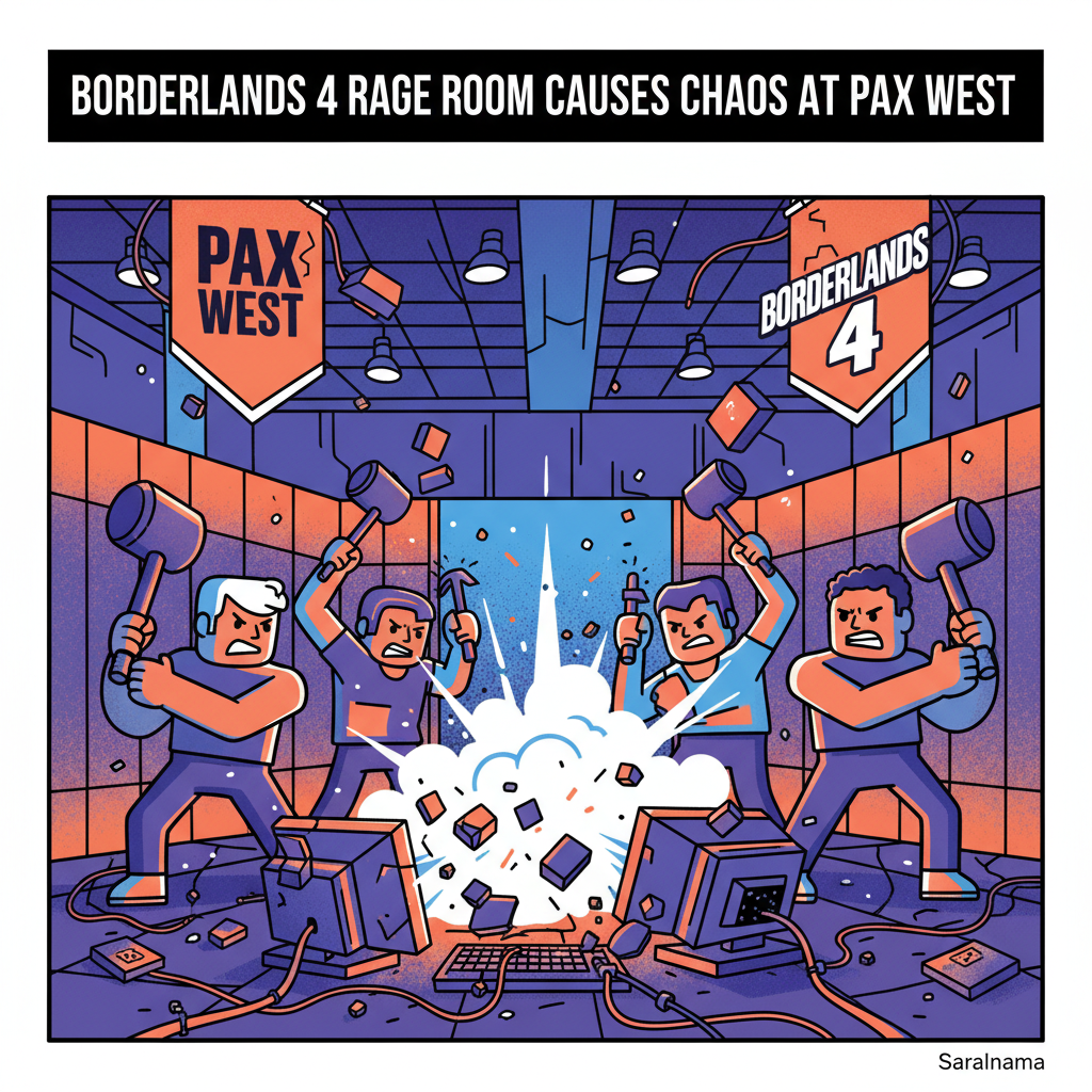 Borderlands 4 Rage Room Causes Chaos at PAX West