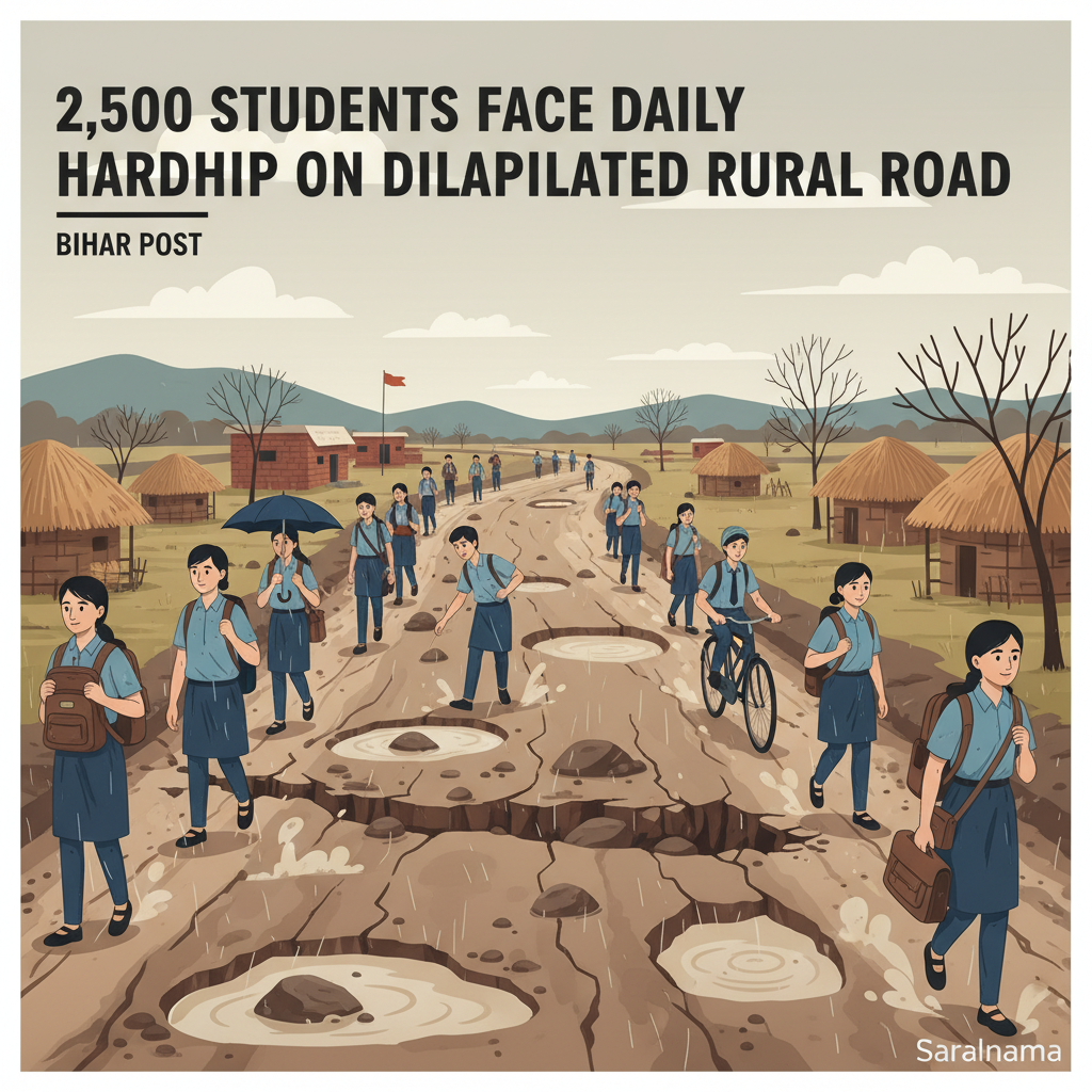2,500 Students Face Daily Hardship on Dilapidated Rural Road