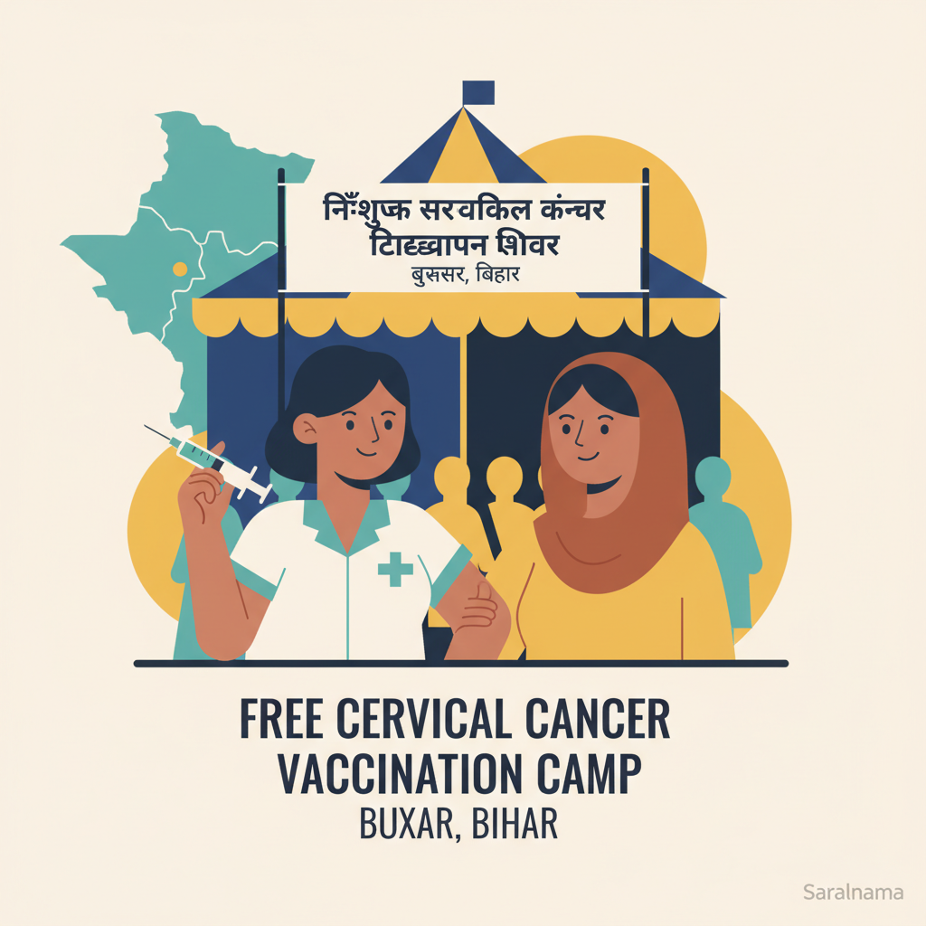 Free Cervical Cancer Vaccination Camp in Buxar, Bihar