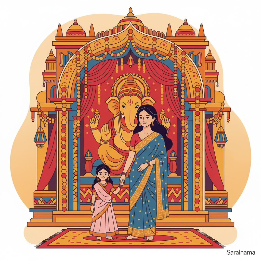 Aishwarya Rai Visits Ganesh Pandal with Daughter Aaradhya