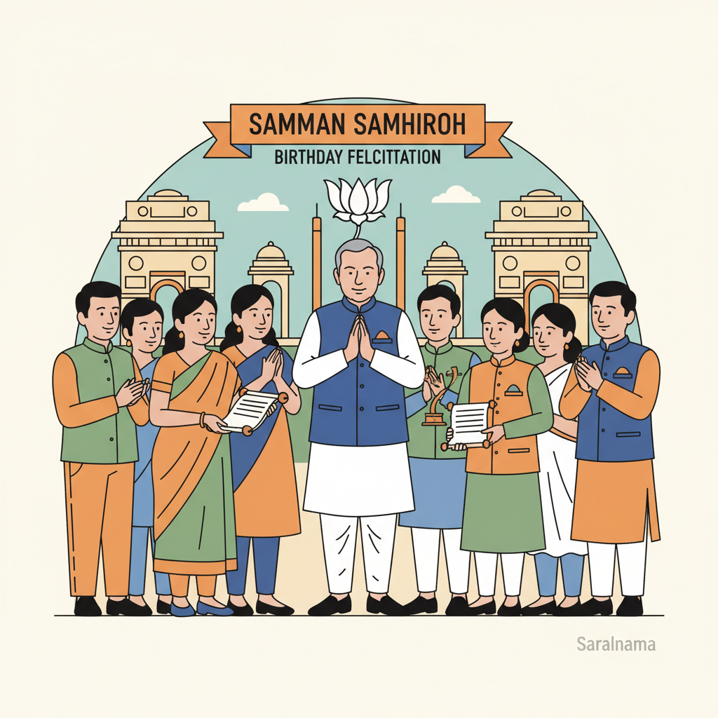 BJP Spokesperson Honored on Birthday in Delhi