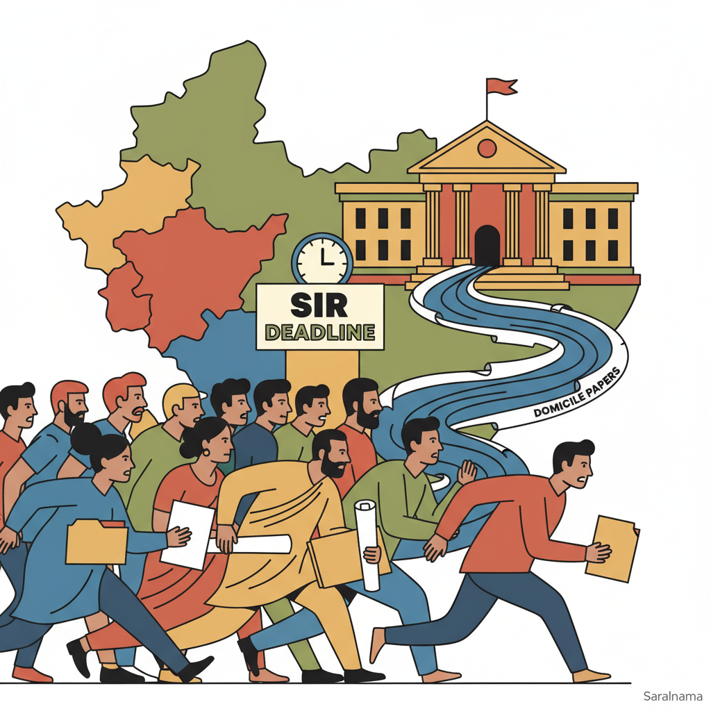Bihar Voters Rush for Domicile Papers as SIR Deadline Nears
