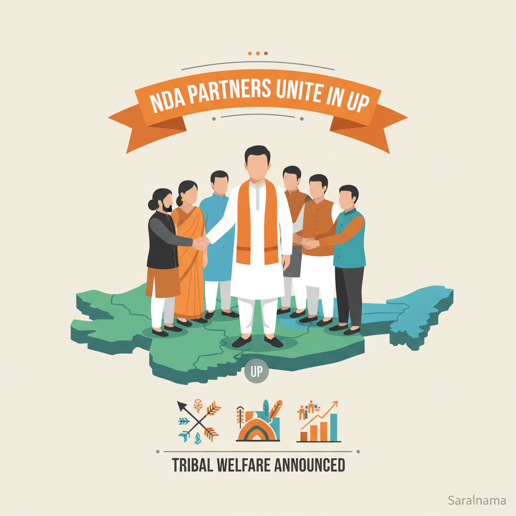 Yogi Adityanath Unites NDA Partners in UP, Announces Tribal Welfare