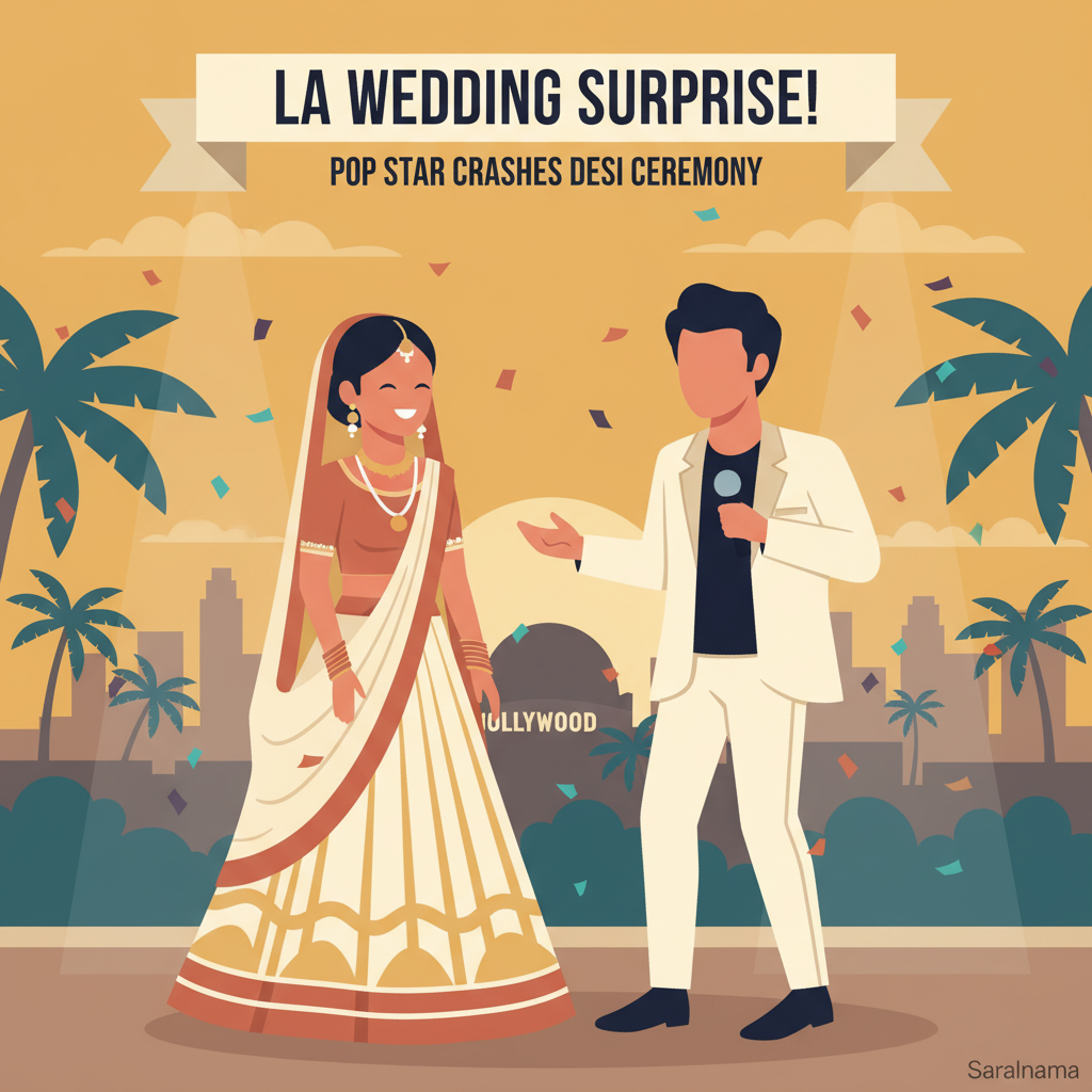 Justin Bieber Surprises Indian Bride at LA Wedding