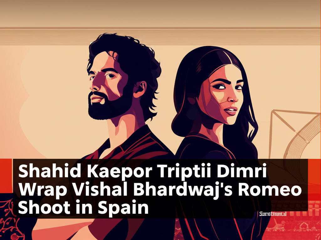 Shahid Kapoor, Triptii Dimri Wrap Vishal Bhardwaj's Romeo Shoot in Spain