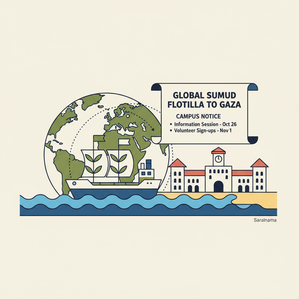 Global Sumud Flotilla to Gaza: Campus Notice